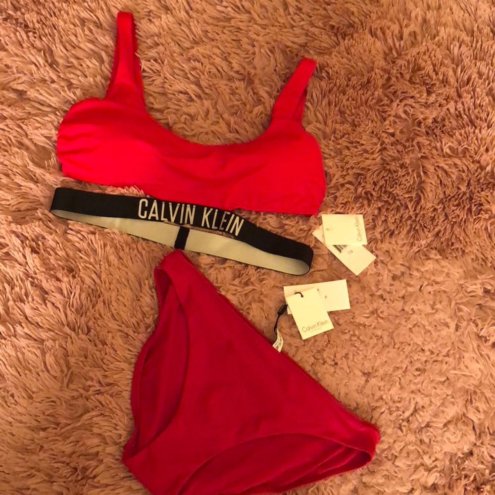 Calvin Klein two-piece bathing suit